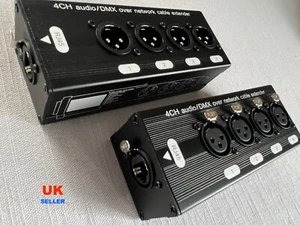 Ethercon RJ45 CAT5 to 4 Channel 3Pin XLR Audio/DMX over Network Cable Ext Last 1 - Picture 1 of 10