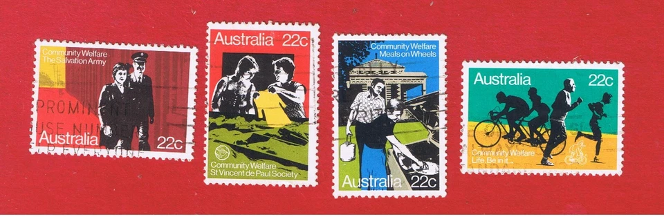 Australia #747-750  VF used   Charities  Free S/H - Image 1 of 1