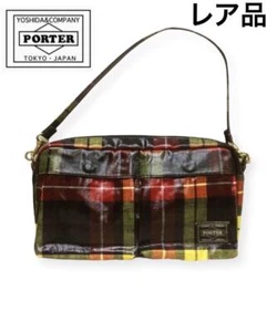 Used PORTER Mini Hand Bag Multi Color Plaid for Women Casual YOSHIDA KABAN - Picture 1 of 8