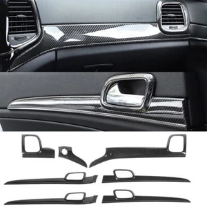 Dash Panel & Door Handle Cover Kit Interior Trim for 2014-20 Jeep Grand Cherokee - Picture 1 of 12
