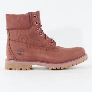 Botas informales impermeables Timberland 6 pulgadas premium A1K30 de cuero borgoña para mujer - Imagen 1 de 7