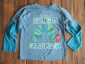 World of Eric Carle The Very Hungry Caterpillar Tee Shirt 5T Blue Cotton Blend - Picture 1 of 4