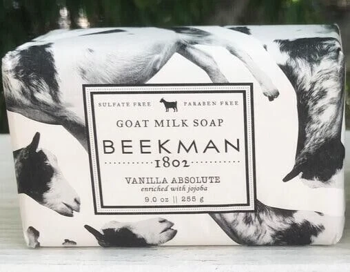BEEKMAN 1802 Rich Goat Milk Soap VANILLA ABSOLUTE 9 Oz Bar for Sensitive Skin - Image 1 of 1