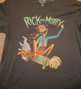 BRAND NEW - RICK & MORTY - DARK Shade T-shirt (XL) - Official Adult Swim - Picture 1 of 2