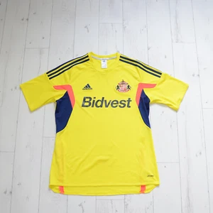 Sunderland Football Adidas Away Kit Jersey Premier Liga Yellow size L 2012 - Picture 1 of 8