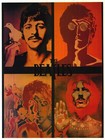 VINTAGE POSTER~Beatles Psychedelic 4 Faces 1960