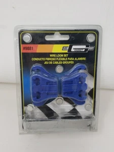 Mr.Gasket Spark Plug Wire Holder 9881; 8mm Valve Cover Mount Chrome/Blue Plastic - Picture 1 of 8