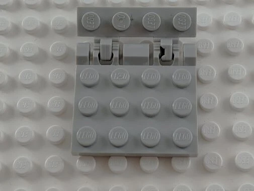 LEGO ANTIGUO GRIS CLARO 3x4 bloqueo BISAGRA PLACA 44570 + 1x4x1 BISAGRA AZULEJO 4625 Conjunto Foto 1 de 1