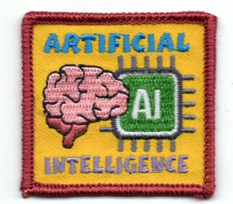 ARTIFICIAL INTELLIGENCET Iron On Patch Internet Smart - Image 1 of 1