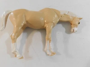 MARX JOHNNY WEST PALOMINO NICKENDE BUCHT PFERDEGELENKE BEWEGLICHER KOPF SAUBER KEINE BESCHÄDIGUNGEN - Bild 1 von 14