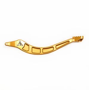 GOLD 340mm CNC Heavy Duty Foot Brake Pedal Lever 125cc 150cc PIT PRO Dirt Bike - Picture 1 of 8