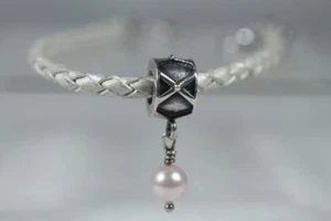 Authentic Chamilia 'Hanging Pearl' Silver Bead With Pearl NEW! - Picture 1 of 3