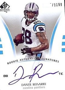 2007 SP Authentic #201 Dante Rosario Panthers NM-MT (RC - Rookie Card) (Autograp