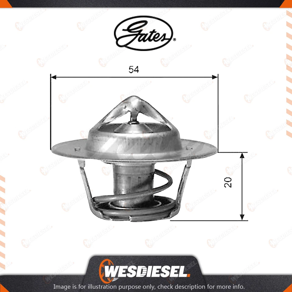 Gates Coolant Thermostat + Gaskets & Seals fits Citroen Ax ZA Berlingo M BX XB - image 1 of 2