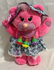 Kiss Ems Vintage 1994 Plush Toy Pink Purple Stuffed Bear Canada Games Charms