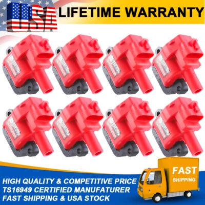 UF192 8Pcs Ignition Coil For 98-02 Chevrolet Camaro 97-2004 Corvette GMC Sierra - Image 1 of 4