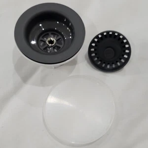 Elkay LKQS35MC Polymer 3-1/2 Entsorgungsflansch mit abnehmbarem Korbsieb Mokka - Bild 1 von 8