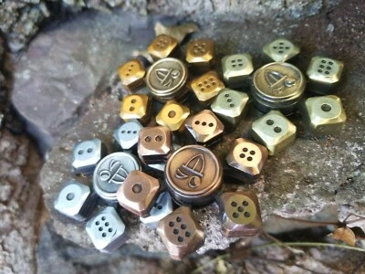 Craps Dice Metal Hand Fidget Spinner Bones, Casino, Good Luck Adult Toys Kids 🤏 - Image 1 of 4