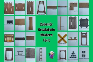 Playmobil Fort Western Ersatzteile 3028 3419 3420 3773 3806 zur Auswahl - Bild 1 von 59