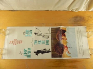 TWO FOR THE ROAD - MOVIE POSTER Folded Insert Size 14x36 Inch AUDREY HEPBURN 67 - Picture 1 of 10