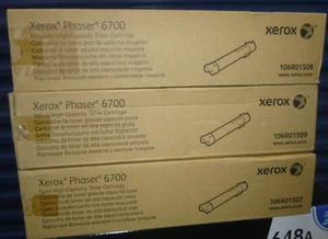 Xerox Phaser 6700 High Capacity Toner Cartridge 106R01507,1508,1509 CYM - Picture 1 of 1