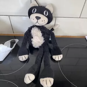 Jellycat logo Cat plush - ultra rare - black and white Gangly cat, Felix The Cat - Picture 1 of 9