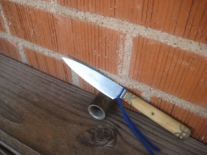 Cuchillo de pelar de carbono vintage de 3 3/4" de 1900 ** JOHN RUSSELL - GRW *** EE. UU. - Imagen 1 de 10
