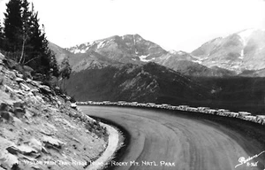 Mt. Ypsilon From Trail Ridge Rd Rocky Mt. Postal de Nat'l Park, CO 1950 RPPC - Imagen 1 de 2