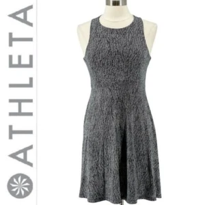 Vestido Athleta Talla Pequeña Estampado Santorini Thera Modal Ropa de Salón Atletismo Verano - Imagen 1 de 9