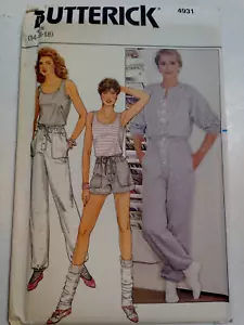 Sweatsuit Sweat Pants 14 16 18 Butterick 4931 Sewing Pattern UC Active Joggers - Picture 1 of 8