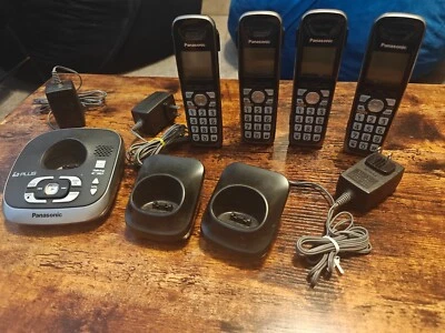 Panasonic KX-TG994 4-Handset Wireless Handset Phones - Image 1 of 4