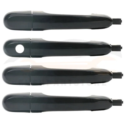 4Pcs Black Exterior Door Handles For 2005-2010 Kia Sportage Fits Front Rear Side Foto 1 de 4
