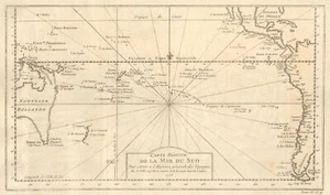 'Carte réduite de la Mer du Sud'. South Pacific. Australia. BELLIN 1753 map - Picture 1 of 1