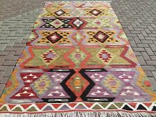Vintage Anatolia Kilim, Wool Rug, Handmade Rug, Teppich Area Rug 67"X118" Carpet