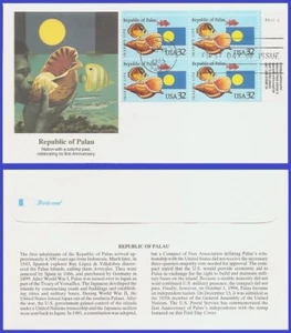 USA5 #2999 U/A FLEETWOOD FDC PB4 Republic of Palau - Bild 1 von 1
