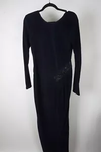 Giorgio Armani Navy Blue Gemstone Triacetato Blend Dress Sz 10 US 46 BRAND NEW - Picture 1 of 4