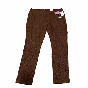 Pantalones ajustados St Johns Bay XXL estampado de leopardo (d36) nuevos con etiquetas - Imagen 1 de 8