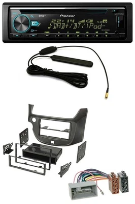 Pioneer CD MP3 AUX DAB USB Autoradio für Honda Jazz (ab 2009) dunkelgrau - Bild 1 von 4