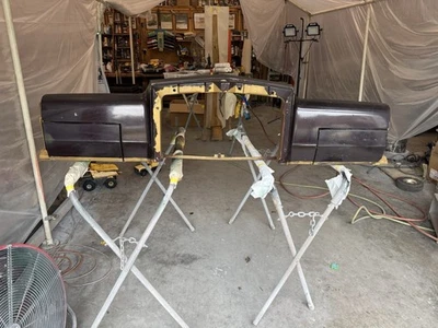 1977 1978 1979 Lincoln Continental Town Car Coupe Front Header Panel Headlights - Image 1 of 4