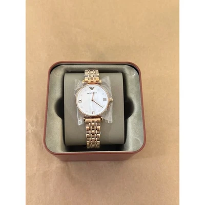 Emporio Armani AR11267 Gianni T-bar Quartz White Dial Ladies Watch - Image 1 of 4