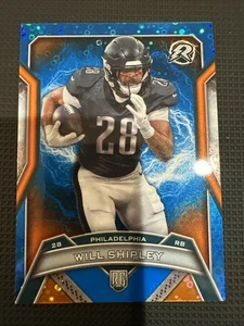 2024 Topps Resurgence - Rookies Will Shipley #175 Blue & Orange Spark Refractor - Picture 1 of 2