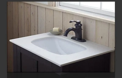 Sterling 442007-U White Stinson 20 дюймов раковина для ванной с переливом - Изображение 1 из 4