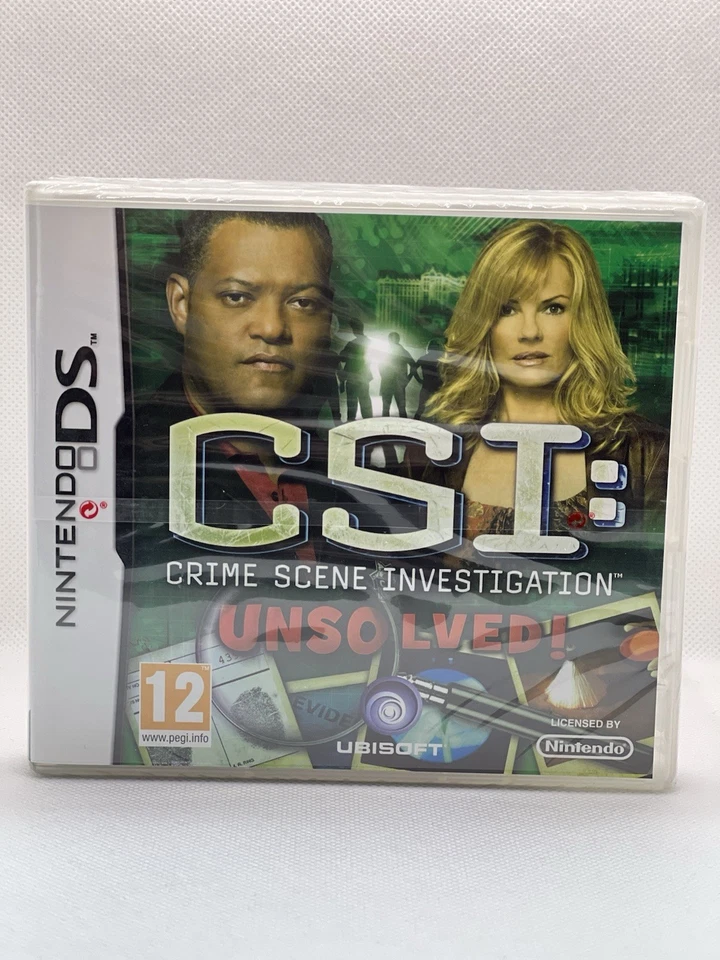CSI Unsolved Nintendo DS NDS 2ds DSL DSi 3ds Video Game UK