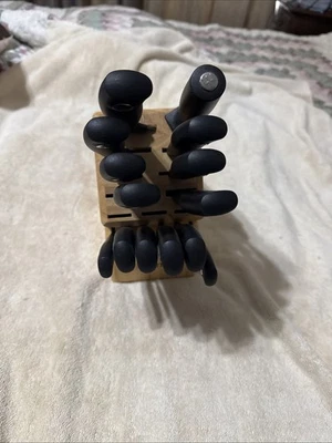 Juego de bloques de madera de cuchillos Wusthof de 14 piezas, Solingen Alemania Foto 1 de 4