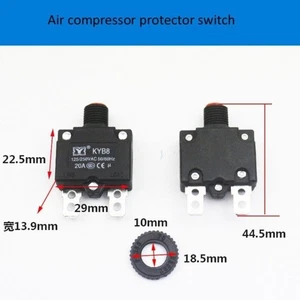 2Pcs Air Compressor Single Phase Motor Current Thermal Overload Protector Switch - Imagen 1 de 11