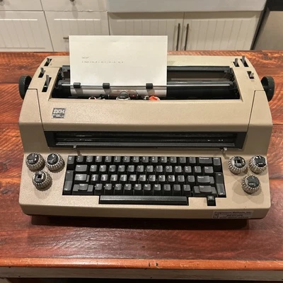 Vintage IBM Correcting Selectric III Electric Typewriter + 6 Font Balls Working - Image 1 of 4