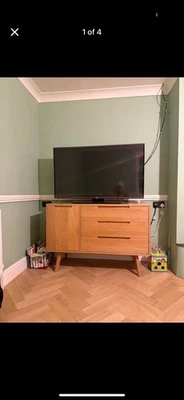 Jenson Sideboard In Oak - Mid Century Modern Storage Unit - Made.com - Image 1 of 3