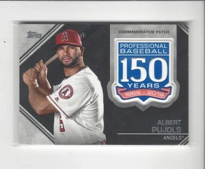 2019 Topps 150th Anniversary Manufactured PATCH Albert Pujols Angels - Picture 1 of 2