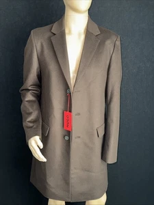 Hugo Boss 40r Cashmere /Wool Blend Overcoat Slim Fit Retail $1099 - Picture 1 of 8
