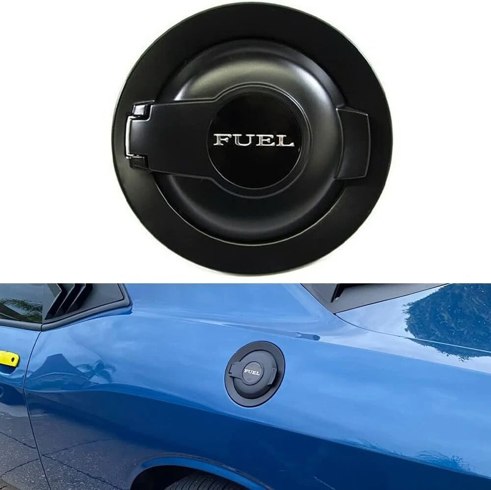 For Dodge Challenger 2008-2019 Black Vapor Edition Fuel Gas Filler Door Cap - Image 1 of 4